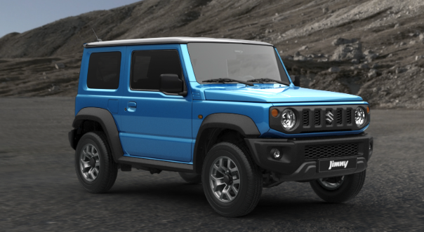 Suzuki Jimny in Brisk Blue Metallic + Bluish Black Pearl 3